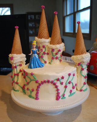 Easy Princess Castle Cake