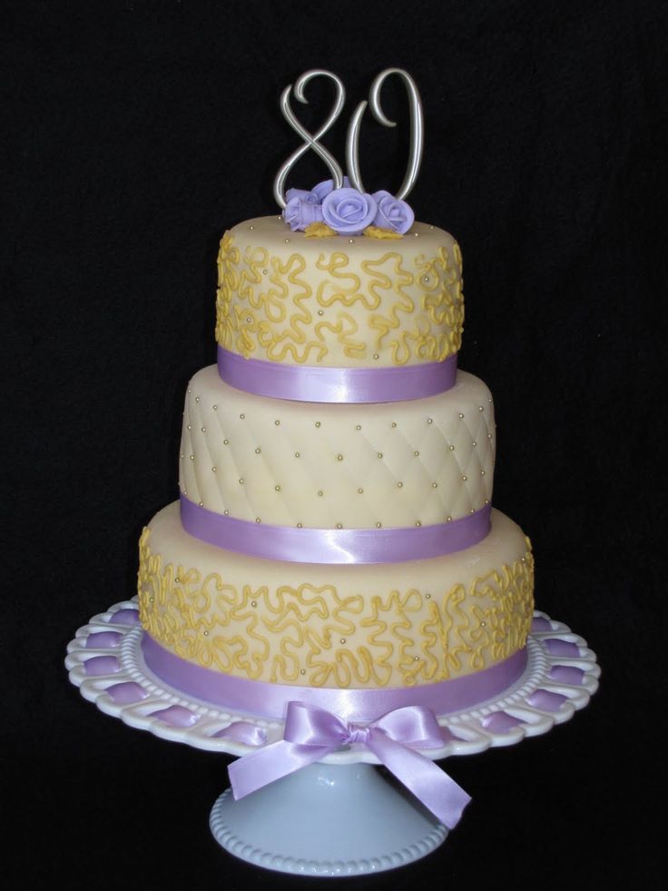 Elegant 80th Birthday Cake Ideas