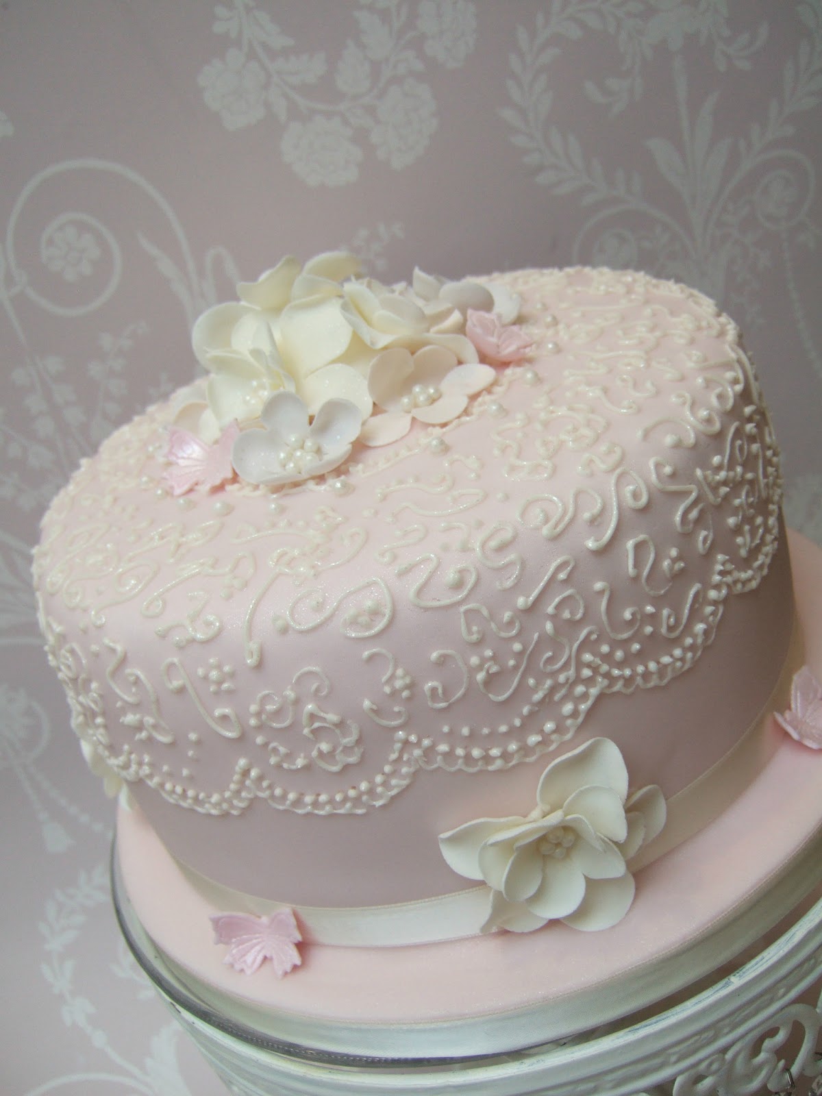 9 Photos of Birthday Cakes Pretty Lace