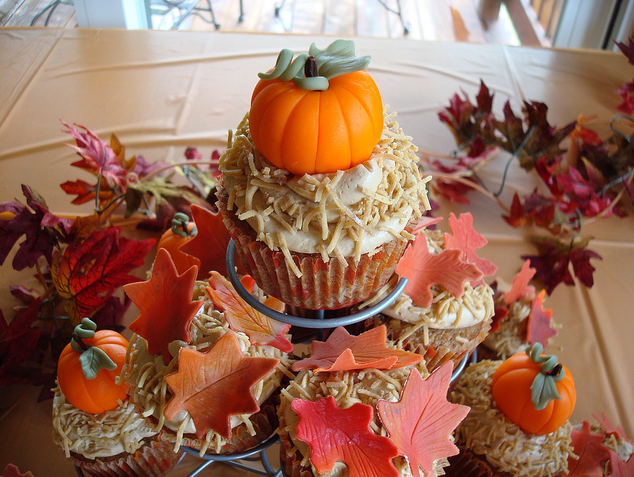 Fall Decorated Cupcakes