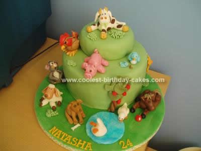 Farm Animal Birthday Cake Ideas