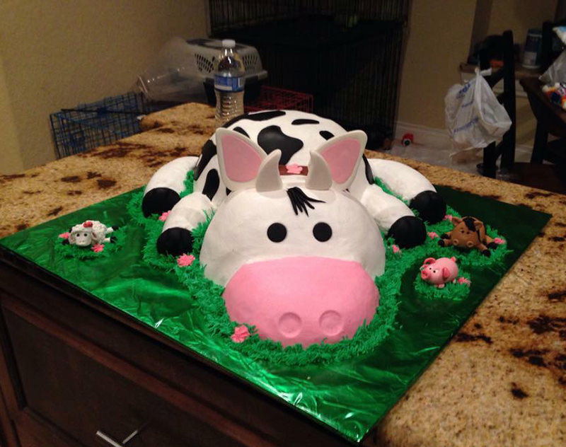 Farm Animals Birthday Cake