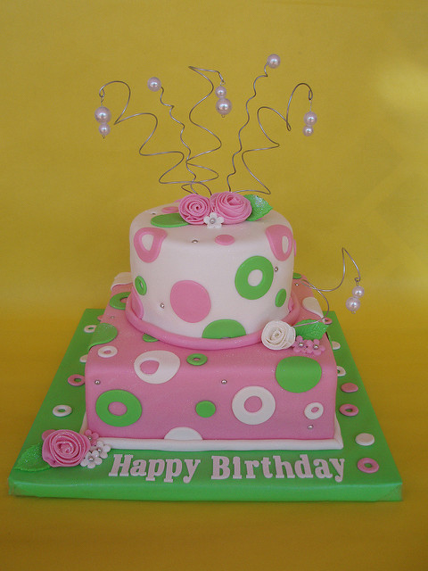 Feminine Birthday Cake