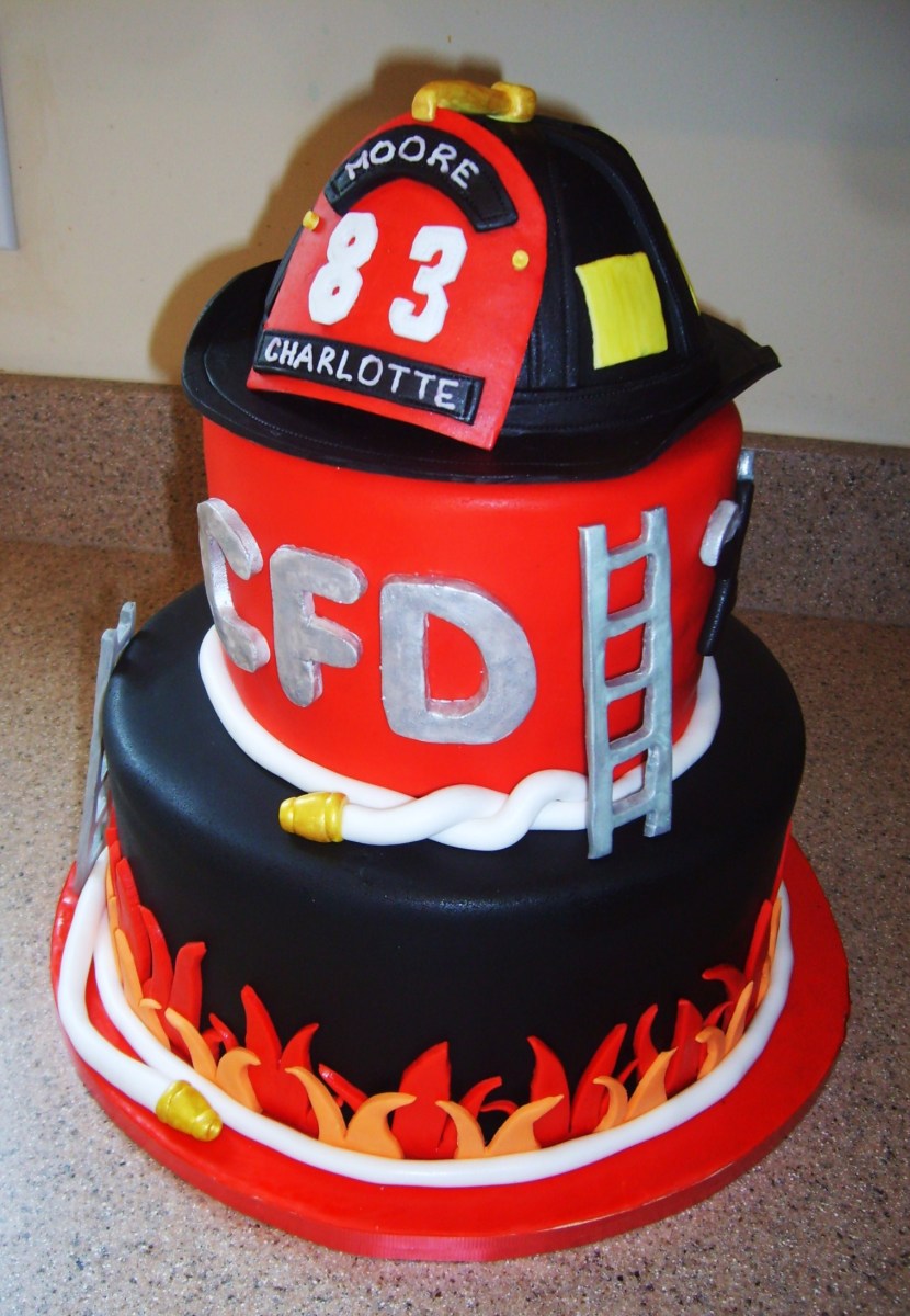 6 Photos of Fire Chief Birthday Cakes