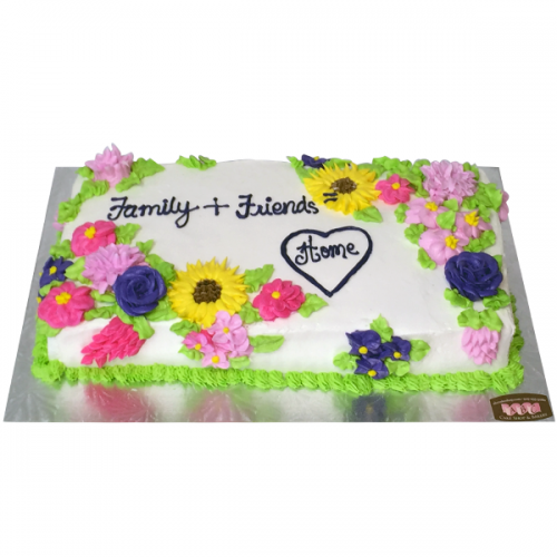 Floral Birthday Sheet Cakes