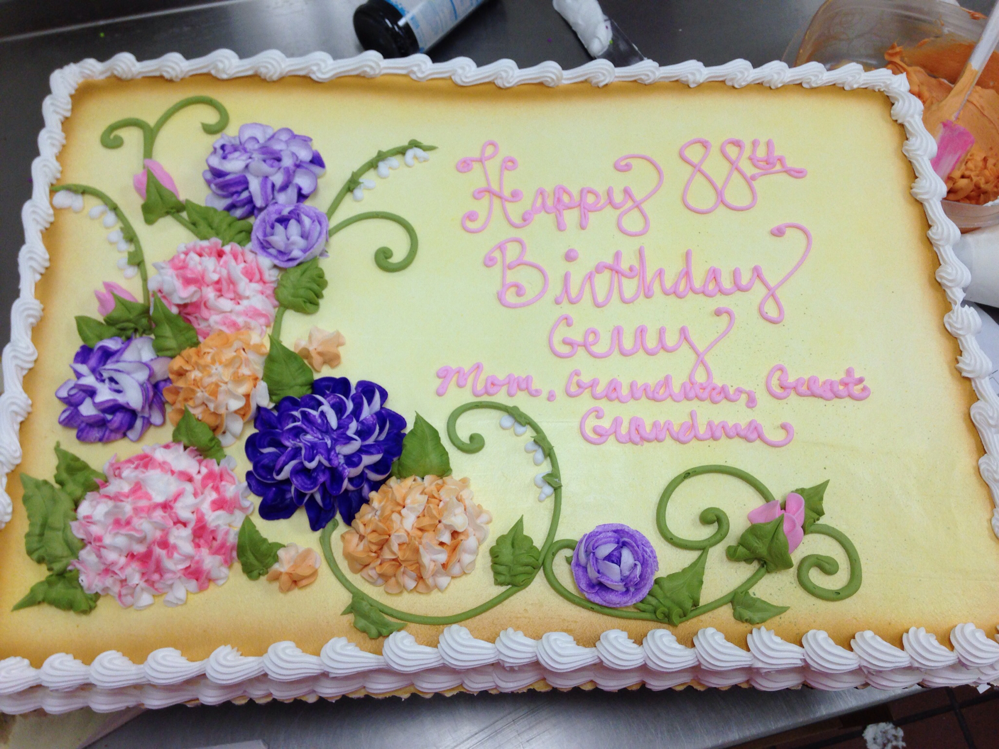 12 Photos of Floral Full Sheet Cakes