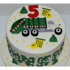 Garbage Truck Birthday Cake