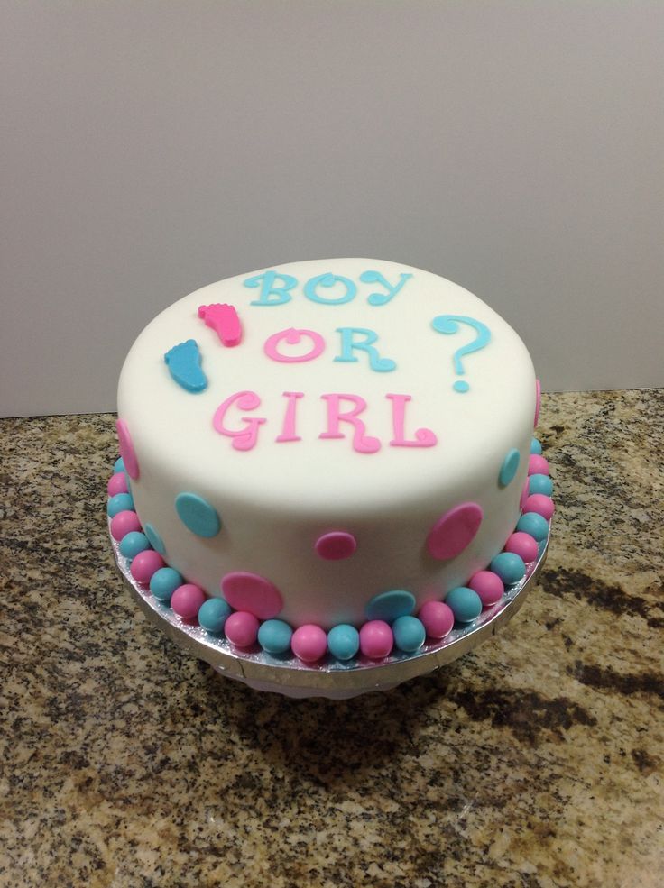 Gender Reveal Cake