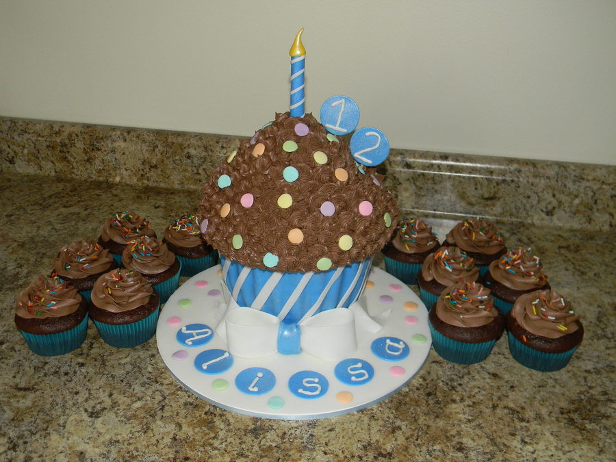 Giant Birthday Cupcake