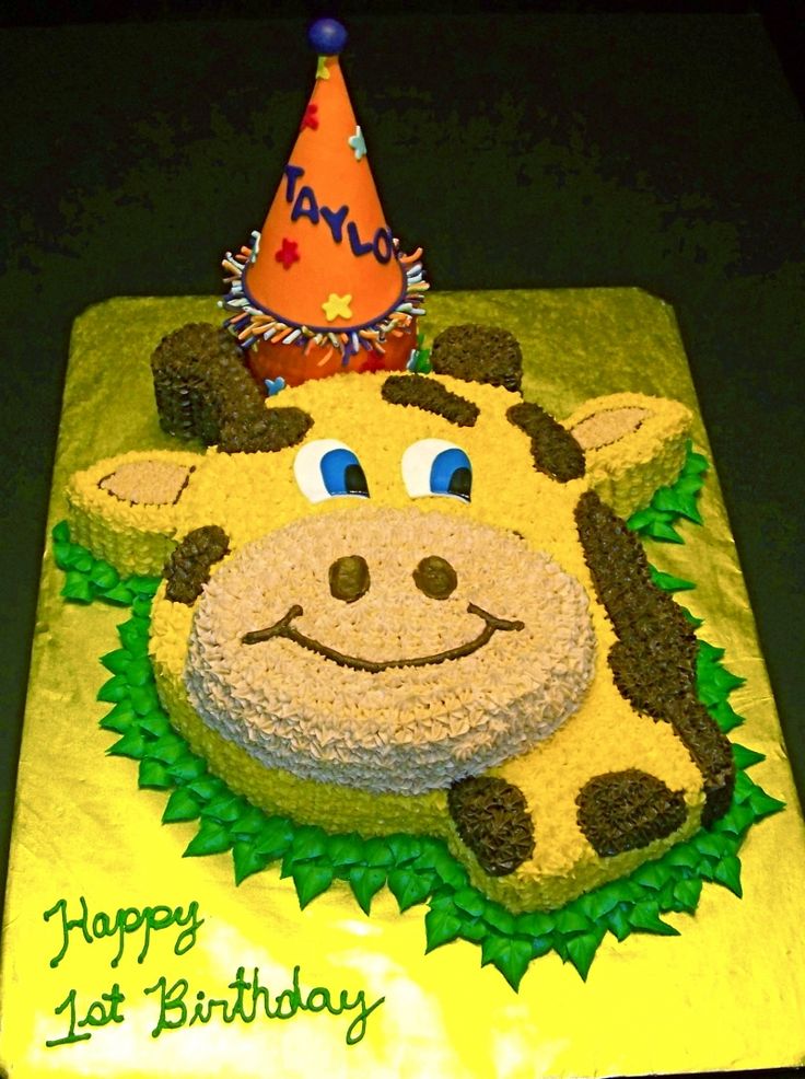 Giraffe Birthday Cake Ideas