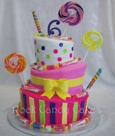 Girls Candy Birthday Cake