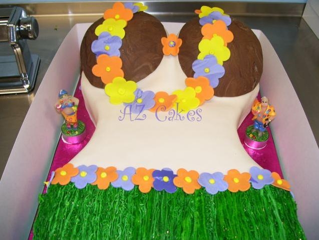 Girls Hawaiian Birthday Cake