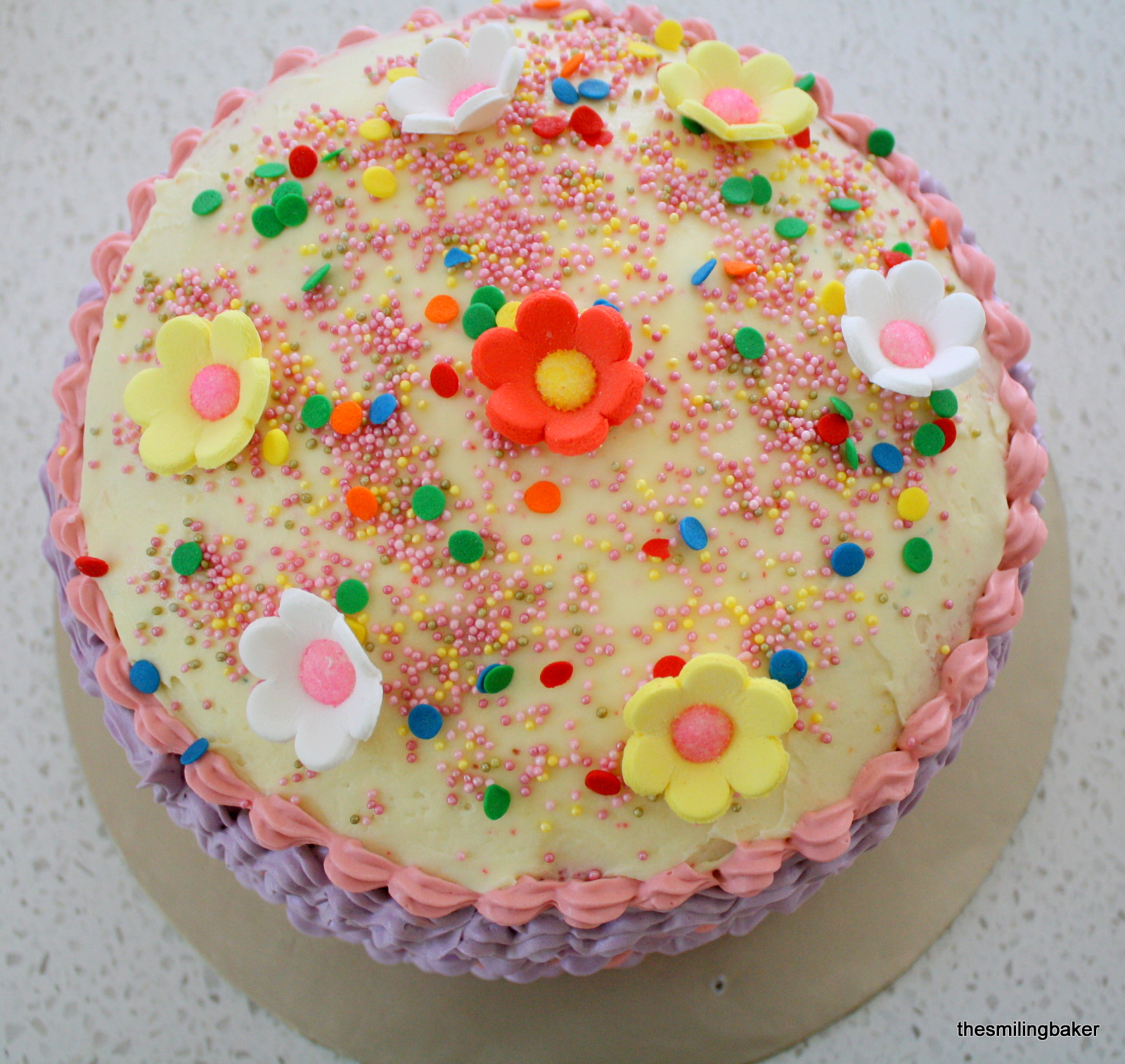 Girls Rainbow Birthday Cake