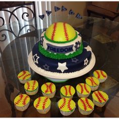 Girls Softball Cake Ideas