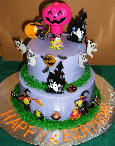 Halloween Birthday Party Cake