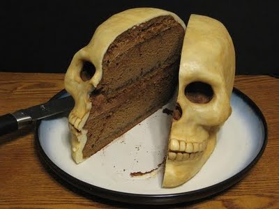 Halloween Skull Cake