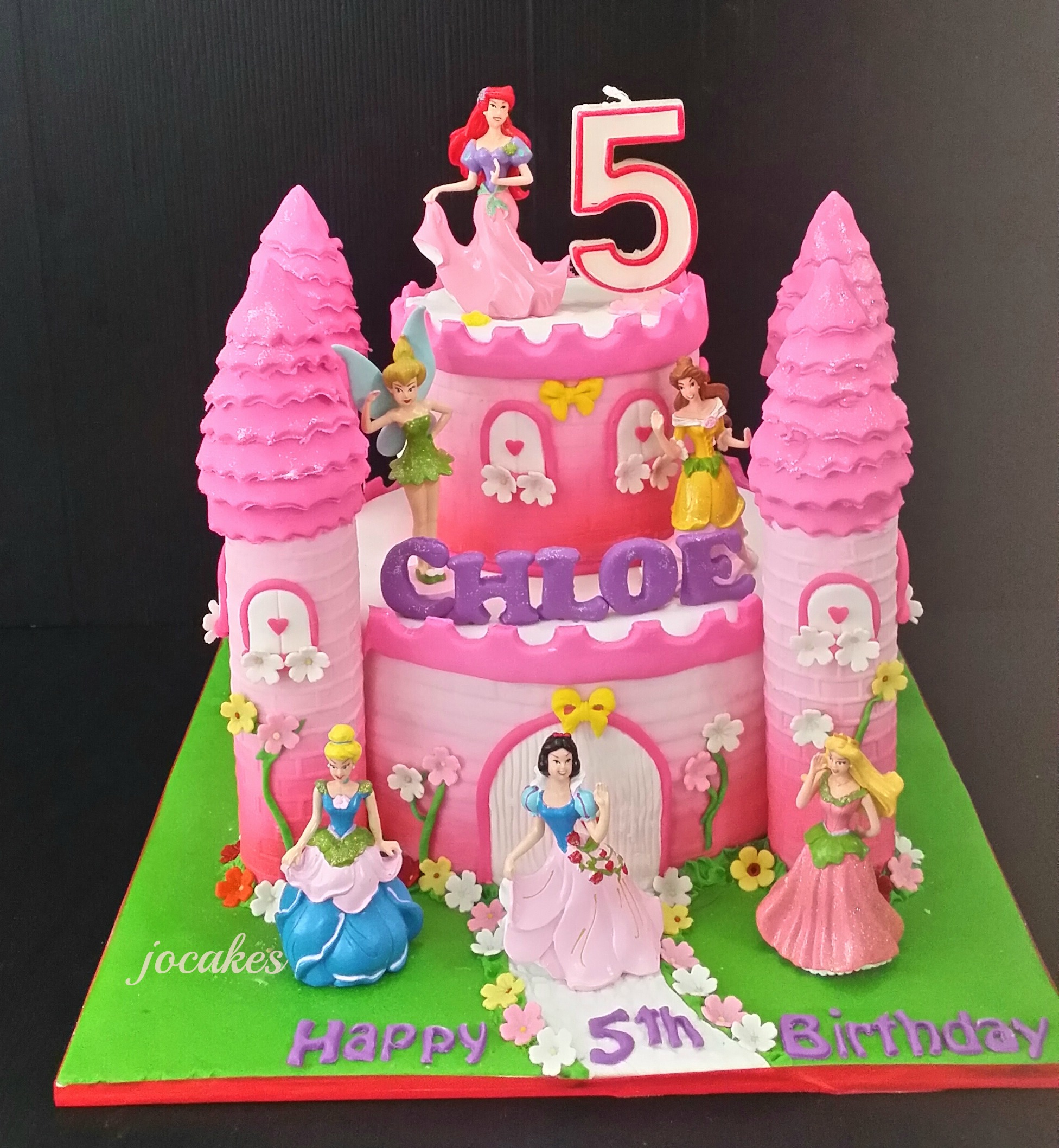 Happy 5th Birthday Princess Cake