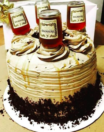 Hennessy Birthday Cake