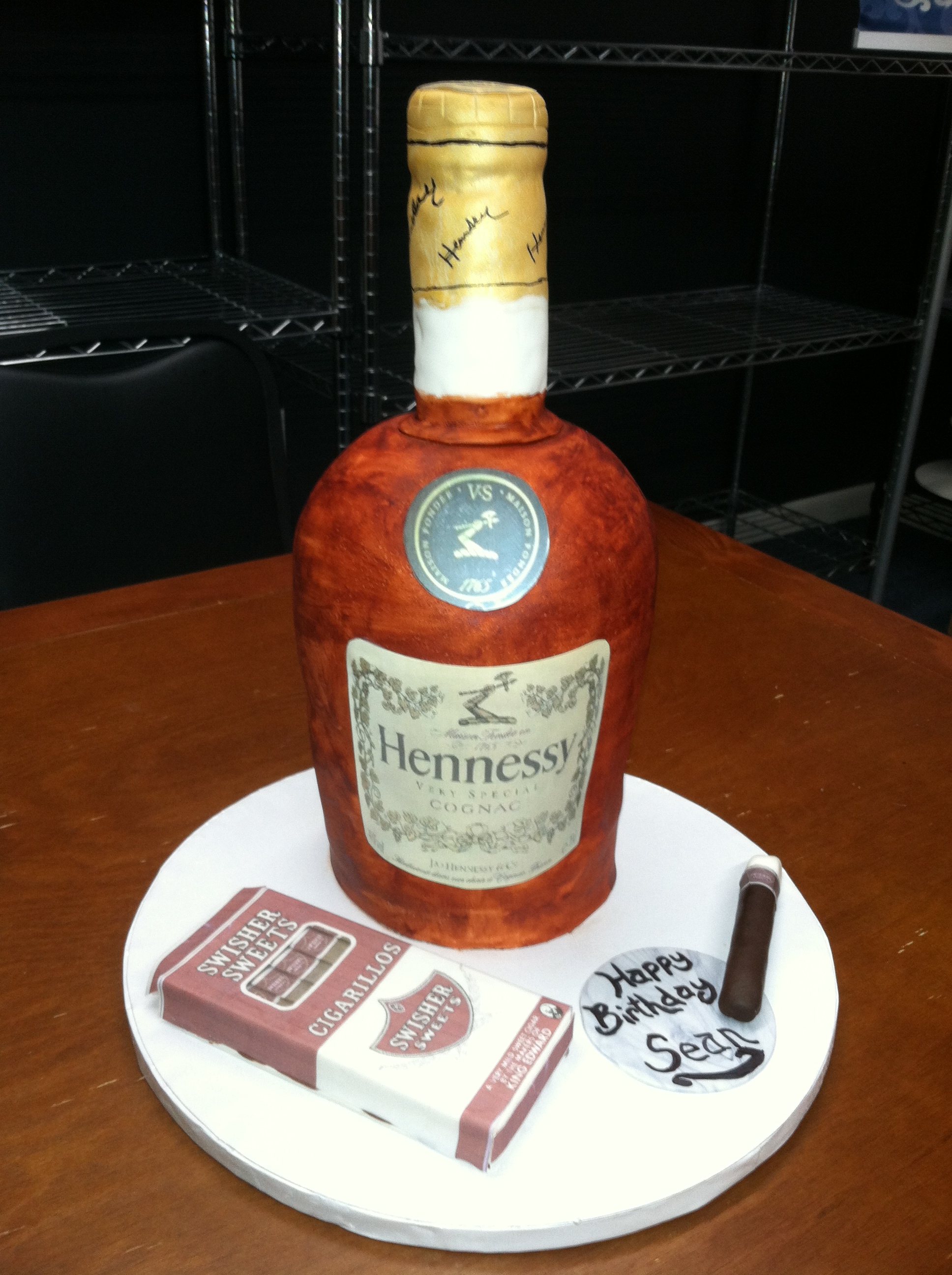 Hennessy Birthday Cake