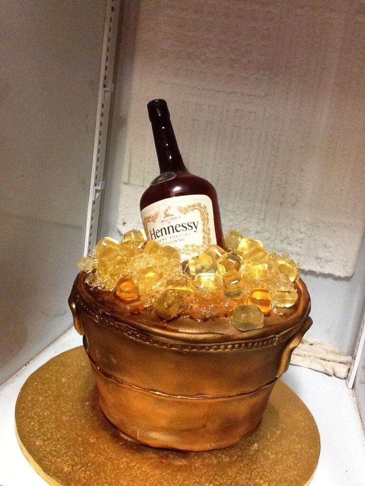 Hennessy Bottle Birthday Cake