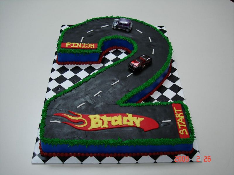 Hot Wheels Birthday Cake