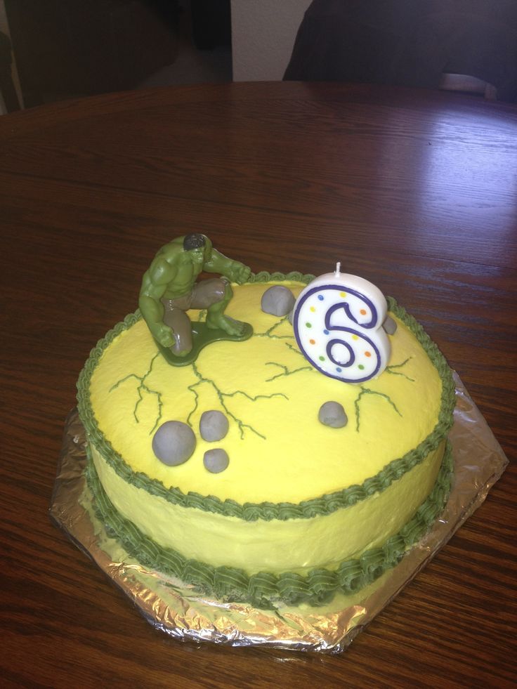 Hulk Birthday Cake