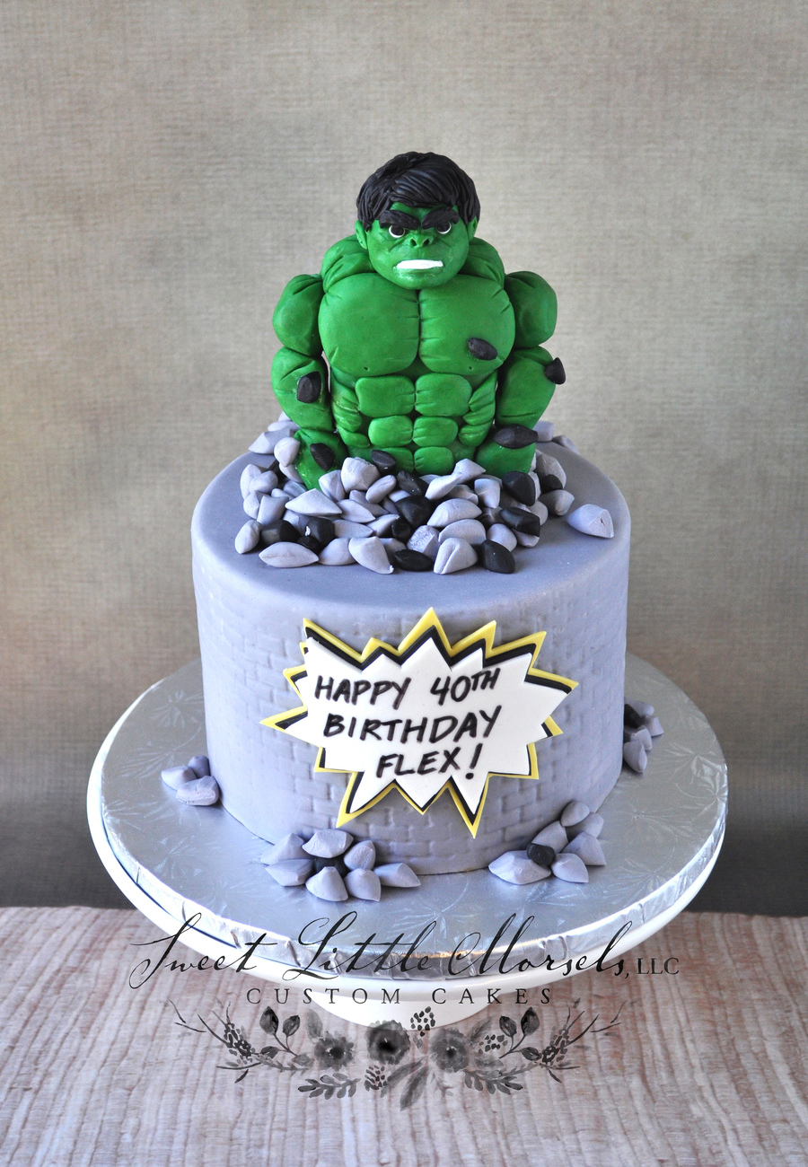 Hulk Birthday Cake