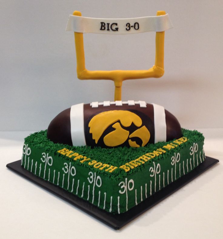 Iowa Hawkeye Birthday Cake