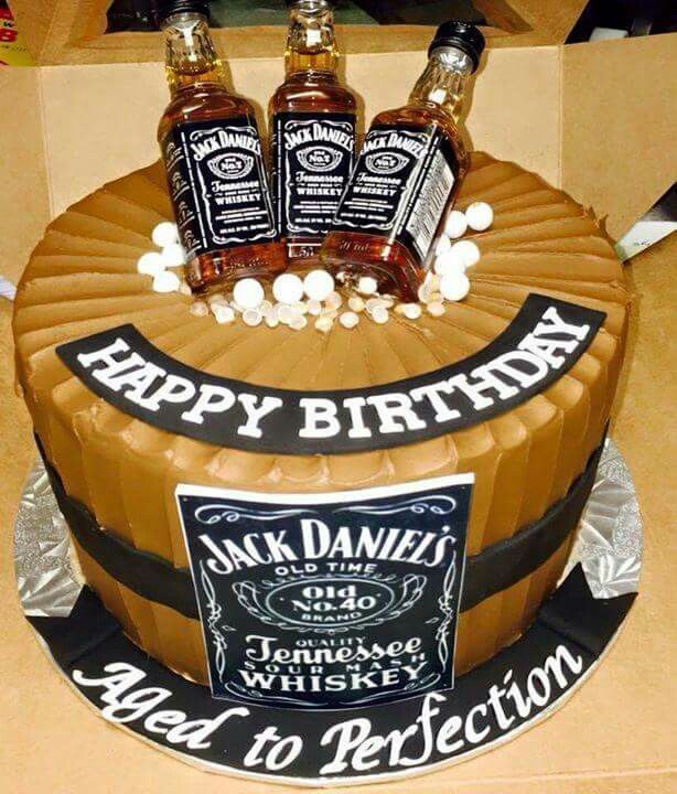 Jack Daniel's Happy Birthday Cake