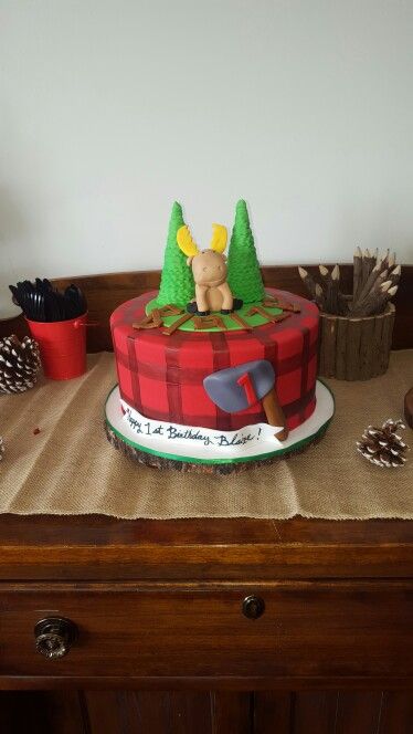 Lumberjack Themed Cake