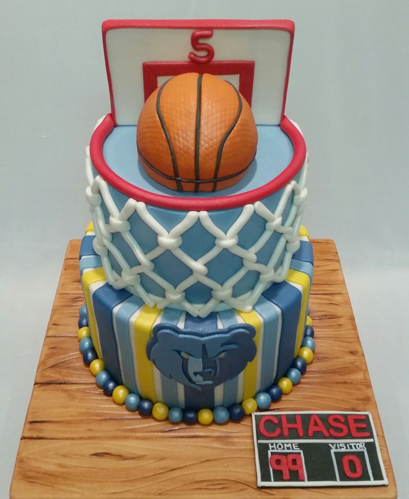 Memphis Grizzlies Birthday Cake