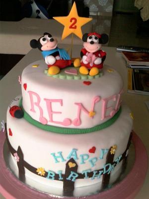 12 Photos of Simple Mickey And Minnie Birthday Cakes