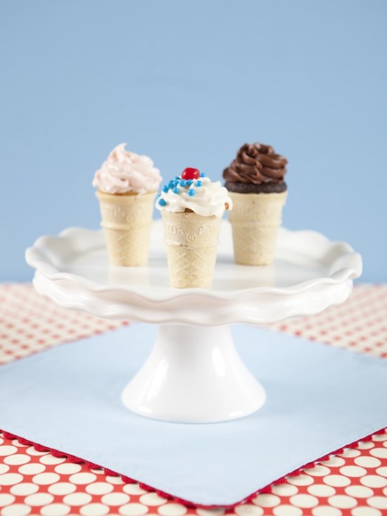 Mini Ice Cream Cone Cupcakes