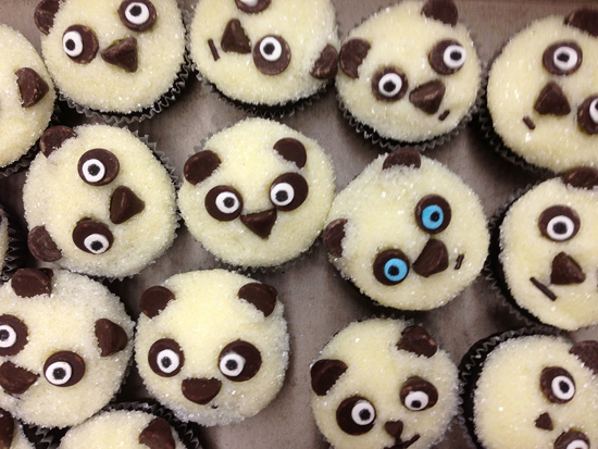 Mini Panda Cupcakes