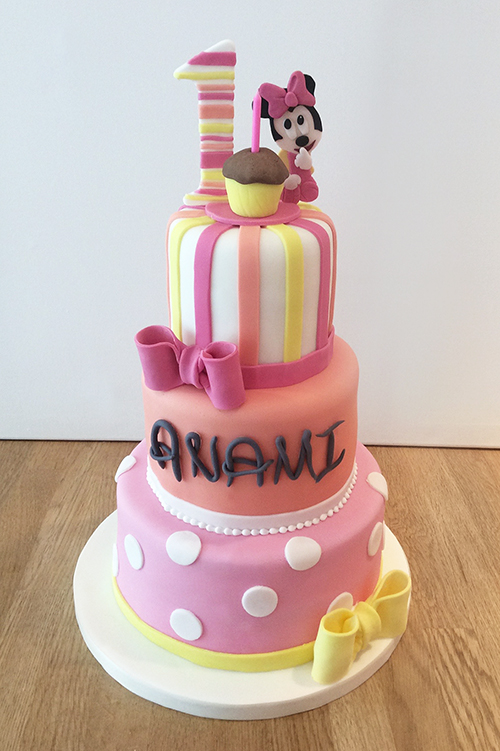 Minnie Mouse 3 Tier Cake