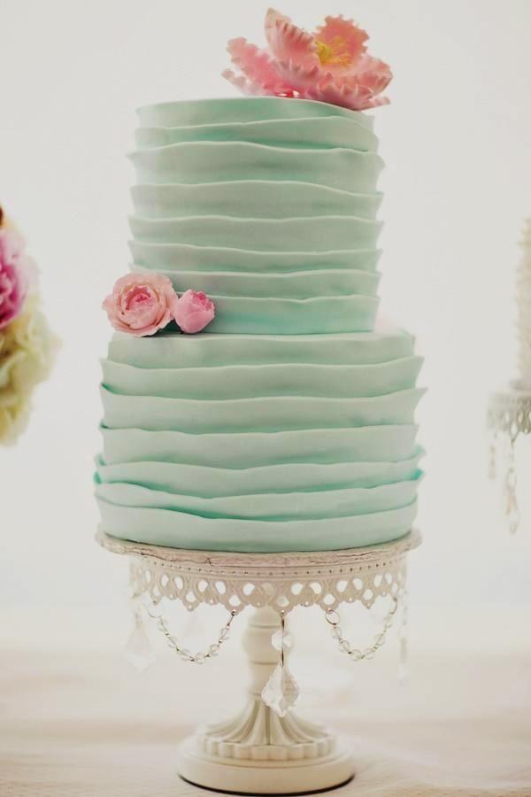 Mint Green Wedding Cake