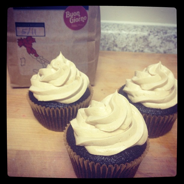 Mocha Espresso Cupcakes with Buttercream Frosting