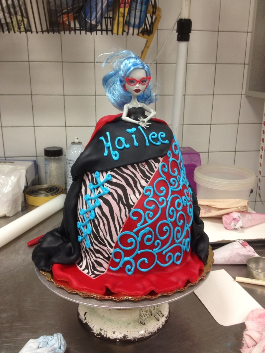 Monster High Cake with Doll