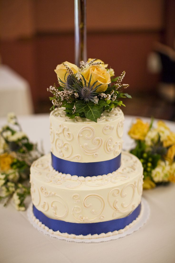 Navy Blue Wedding Cake