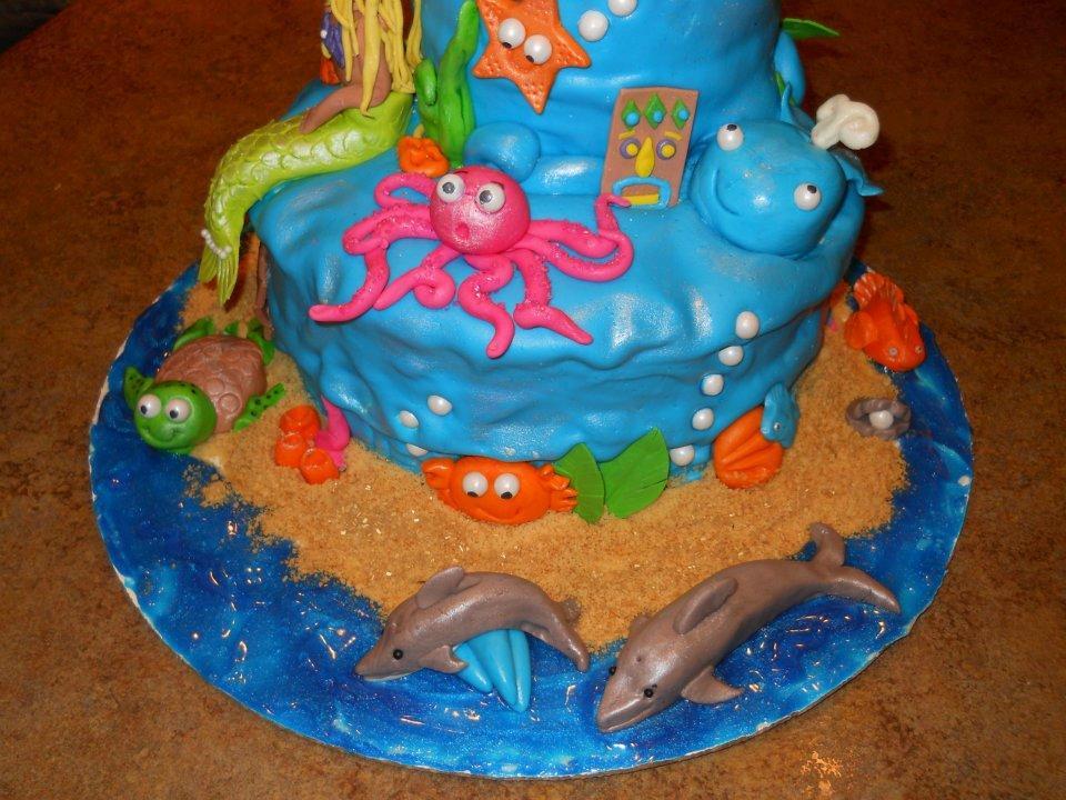 Ocean Themed Birthday Cake