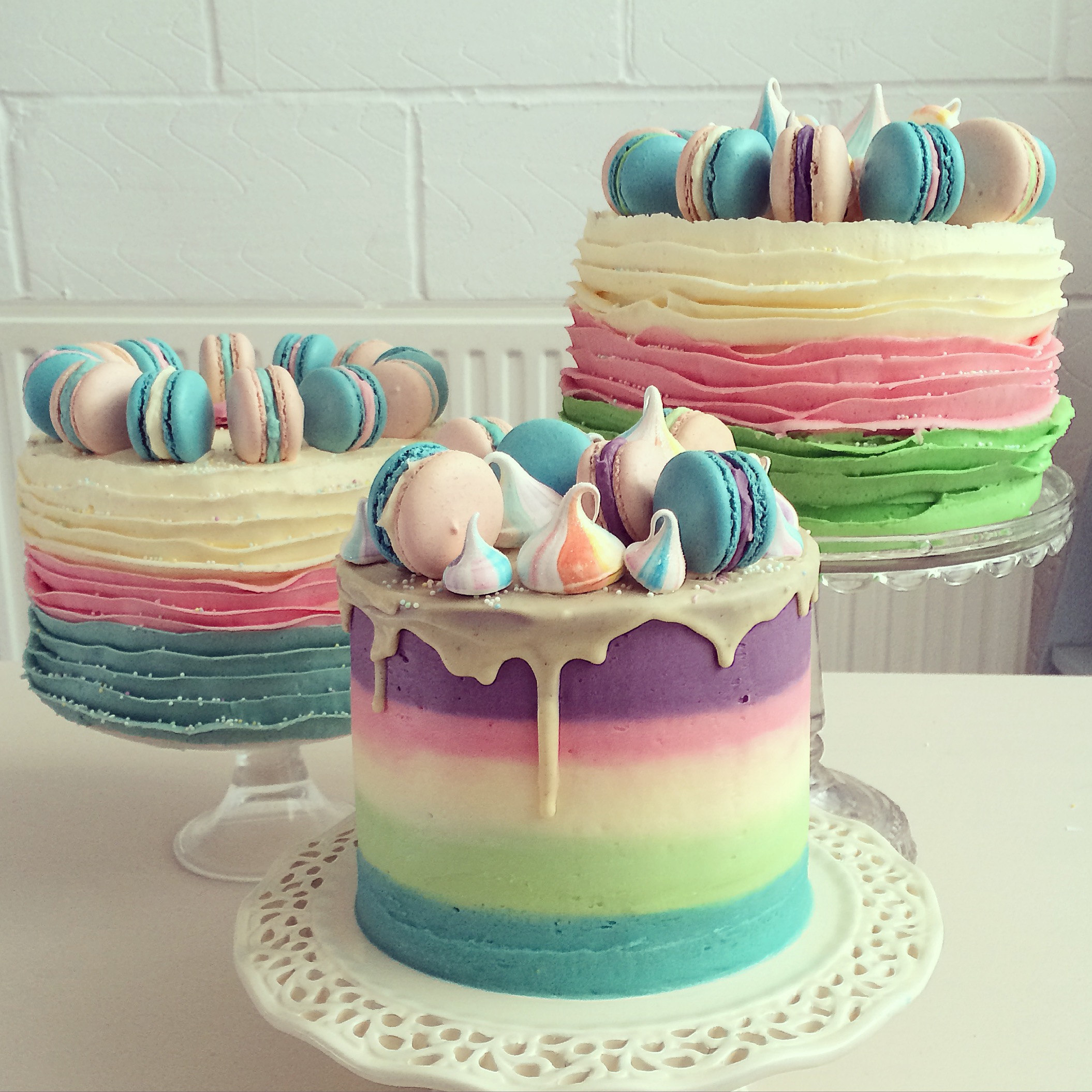 Ombre Buttercream Cake Designs