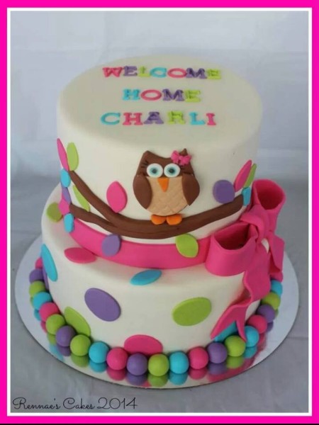 Owl Birthday Cake