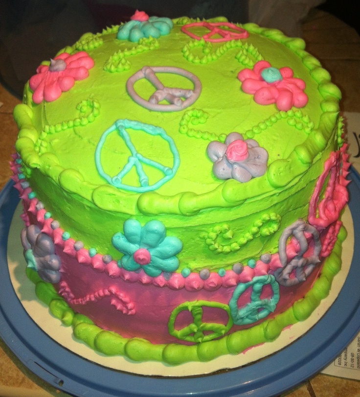 Peace Sign Cake