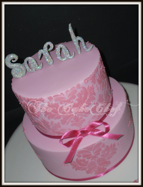 Pink 18th Birthday Cake