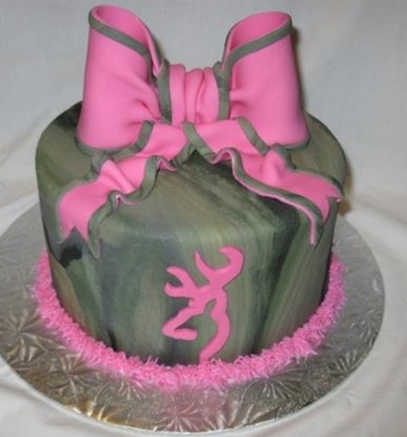 Pink Camo Browning Cakes for Girls