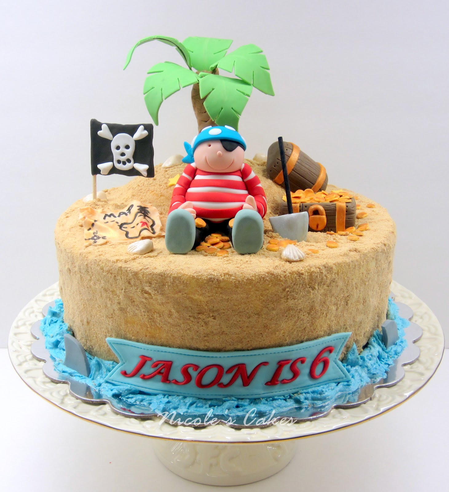 Pirate Island Birthday Cake