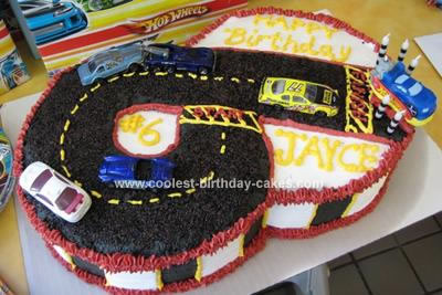 Race Car Track Birthday Cake