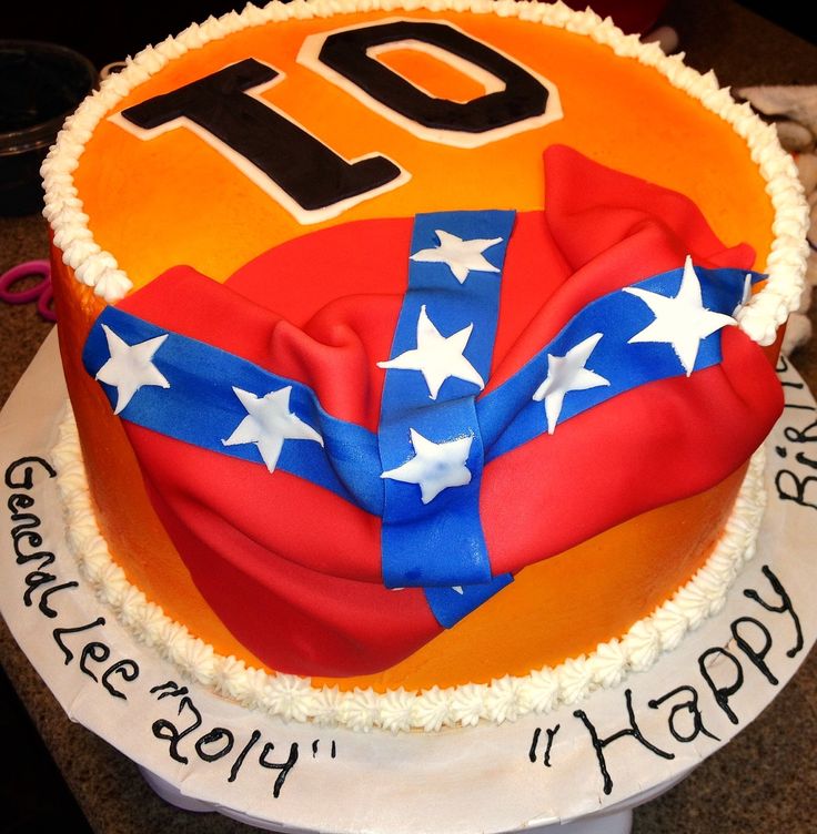 Rebel Flag Birthday Cake