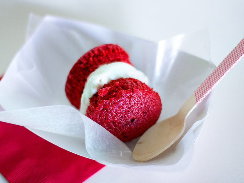 Red Velvet Ice Cream Sandwiches