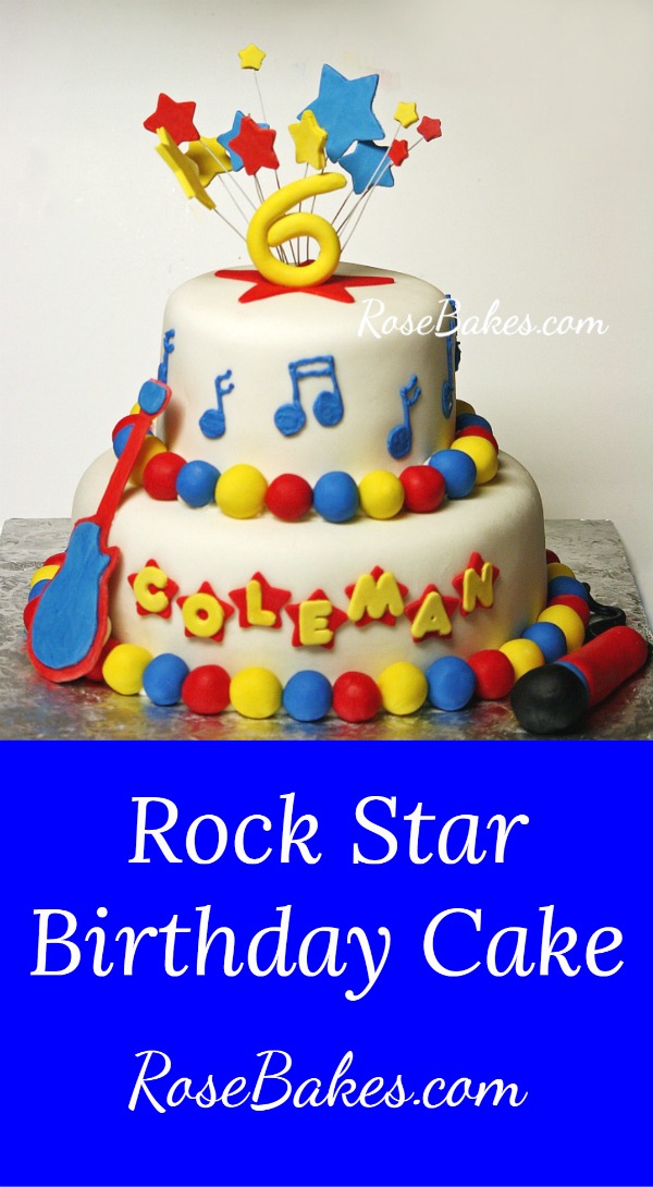 Rock Star Birthday Cake